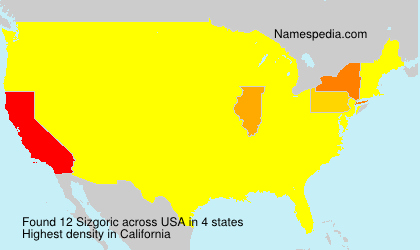 Surname Sizgoric in USA Surname Sizgoric in USA