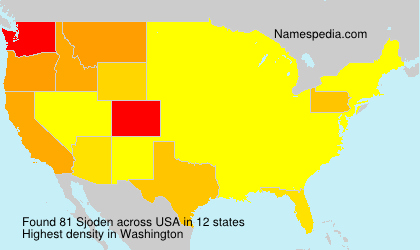 Surname Sjoden in USA Surname Sjoden in USA