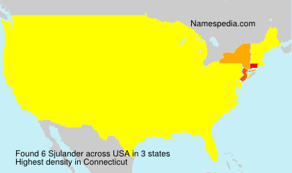 Surname Sjulander in USA Surname Sjulander in USA