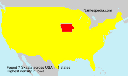Surname Skaala in USA