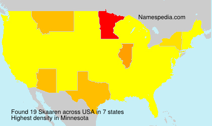 Surname Skaaren in USA