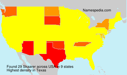 Surname Skaarer in USA Surname Skaarer in USA