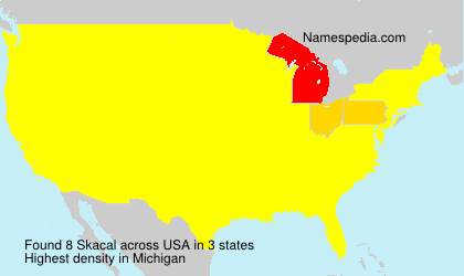 Surname Skacal in USA