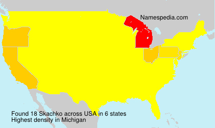 Surname Skachko in USA