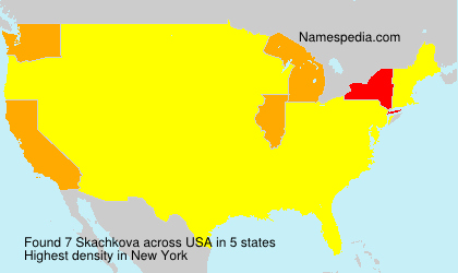 Surname Skachkova in USA