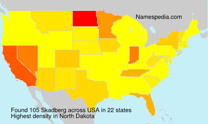 Surname Skadberg in USA