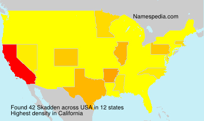 Surname Skadden in USA