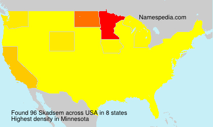 Surname Skadsem in USA Surname Skadsem in USA
