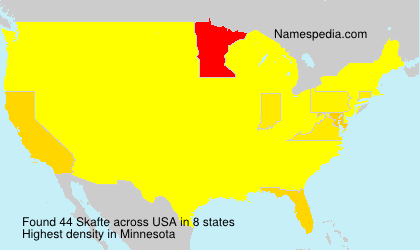 Surname Skafte in USA