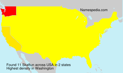 Surname Skaftun in USA Surname Skaftun in USA