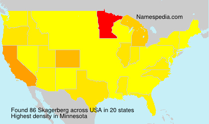 Surname Skagerberg in USA