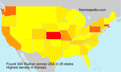 Surname Skahan in USA Surname Skahan in USA