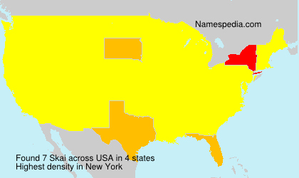 Surname Skai in USA Surname Skai in USA