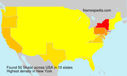 Surname Skaist in USA