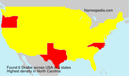 Surname Skalbe in USA Surname Skalbe in USA