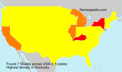 Surname Skalda in USA Surname Skalda in USA