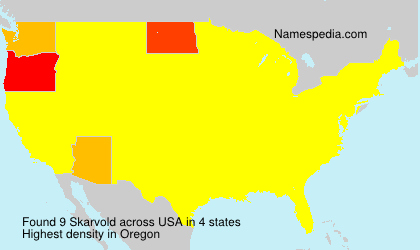 Surname Skarvold in USA