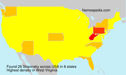 Surname Skavinsky in USA