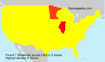 Surname Skawiniak in USA