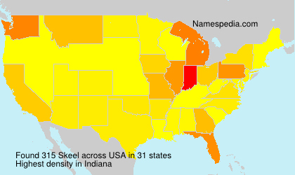 Surname Skeel in USA