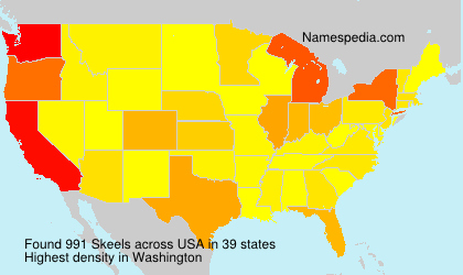 Surname Skeels in USA
