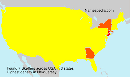 Surname Skeffers in USA