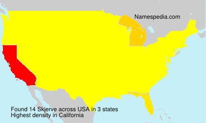 Surname Skjerve in USA Surname Skjerve in USA