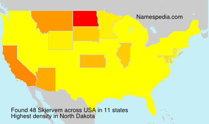 Surname Skjervem in USA Surname Skjervem in USA