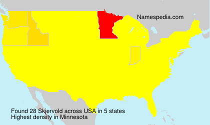 Surname Skjervold in USA Surname Skjervold in USA