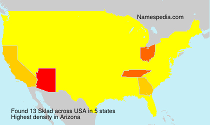 Surname Sklad in USA Surname Sklad in USA