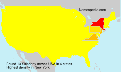 Surname Skladony in USA Surname Skladony in USA