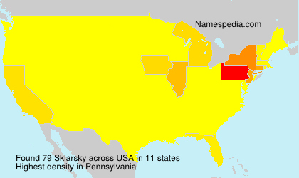 Surname Sklarsky in USA Surname Sklarsky in USA