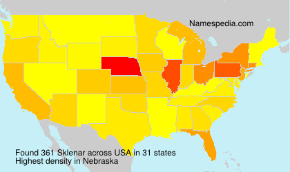 Surname Sklenar in USA Surname Sklenar in USA