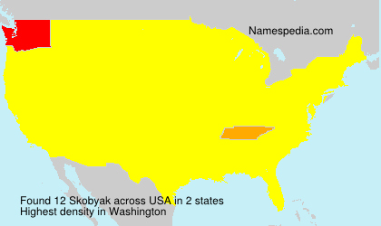 Surname Skobyak in USA Surname Skobyak in USA