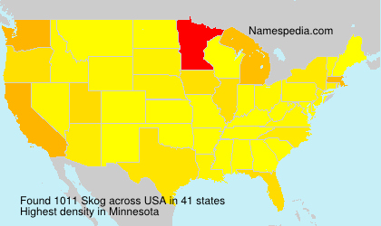 Surname Skog in USA Surname Skog in USA