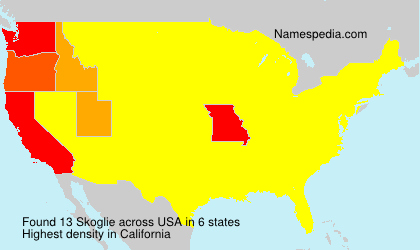 Surname Skoglie in USA Surname Skoglie in USA