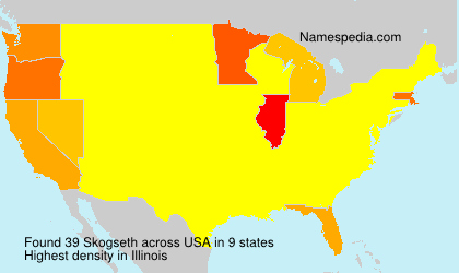 Surname Skogseth in USA Surname Skogseth in USA