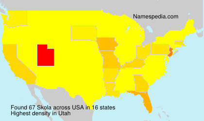 Surname Skola in USA Surname Skola in USA