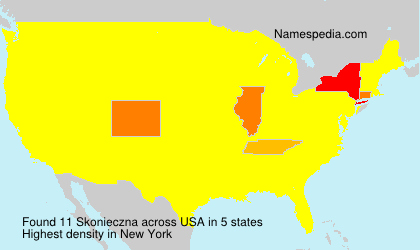 Surname Skonieczna in USA