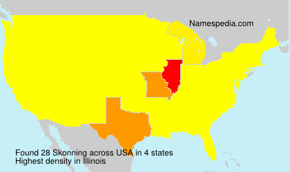 Surname Skonning in USA Surname Skonning in USA