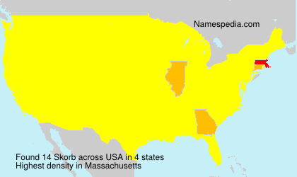 Surname Skorb in USA Surname Skorb in USA