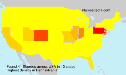 Surname Skordos in USA Surname Skordos in USA