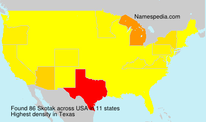 Surname Skotak in USA