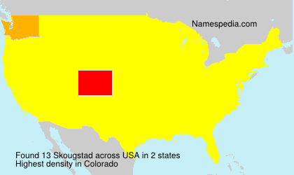 Surname Skougstad in USA Surname Skougstad in USA