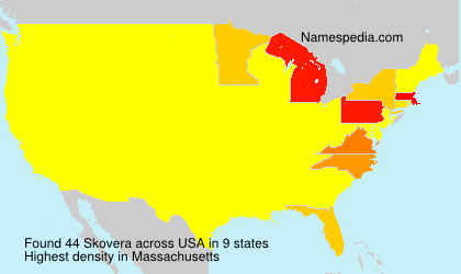 Surname Skovera in USA Surname Skovera in USA