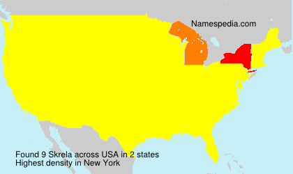 Surname Skrela in USA