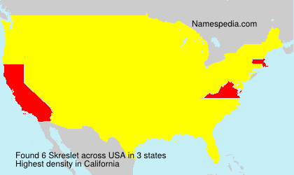 Surname Skreslet in USA Surname Skreslet in USA