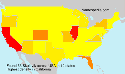 Surname Skulavik in USA Surname Skulavik in USA