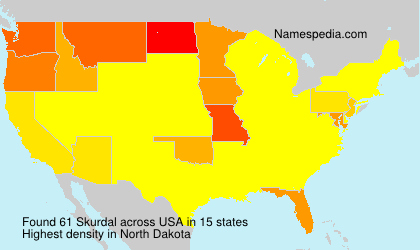 Surname Skurdal in USA Surname Skurdal in USA