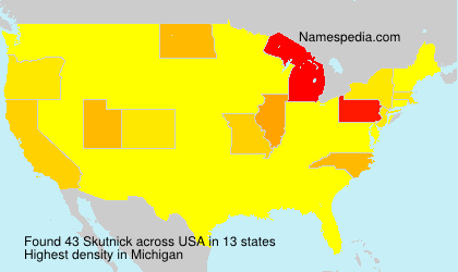 Surname Skutnick in USA Surname Skutnick in USA